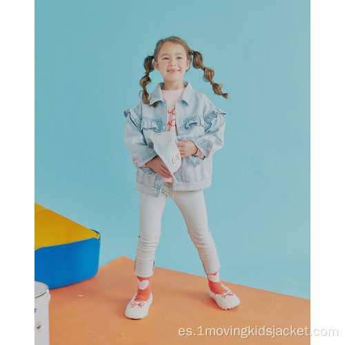 Chaqueta de mezclilla para niñas y niños